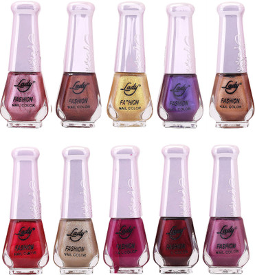 

Lady Fashion Wholesale Price Trendy Nail Polish 0303201708 Multicolor,(Pack of 10)