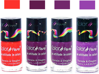 

Color Fever Light Purple Matte Nail Polish Combo-1005 Orange Wine Purple Light Purple(Pack of 4)