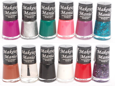 

Makeup Mania Exclusive Nail Polish Set of 12 Pcs. Multicolor Set 81(Pack of 12)