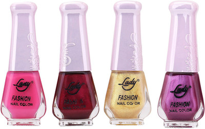 

Lady Fashion Limited Edition MULTICOLOR Nail Polish Set 0201201703 Multicolor,(Pack of 4)