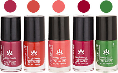 

Aroma Care Mab Multicolor Nail Polish Combo 809201606 Multicolor(Pack of 5)