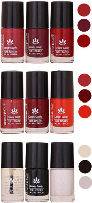 

Aroma Care Gel Based Nail Paint Set Of 9 Pcs Multicolor Set 164(Pack of 9)