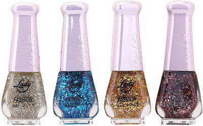 

Lady Fashion Limited Edition MULTICOLOR Nail Polish Set 0201201720 Multicolor,(Pack of 4)