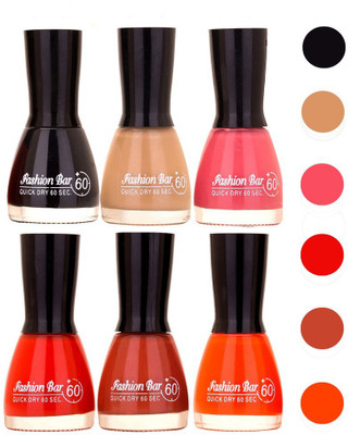 

Fashion Bar Unique Gel Nail Polish Combo (Pack of 6)435 Shade 005(Pack of 6)