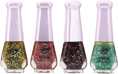 

Lady Fashion Limited Edition MULTICOLOR Nail Polish Set 0201201732 Multicolor,(Pack of 4)