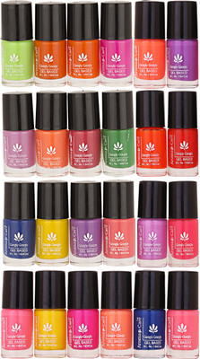 

Aroma Care Nail Polish Set of 24 Pcs ( Multicolor Set No. 3) Green, Orange, Pink, Purple, Red, Blue, Yellow, Neon Meganta, Neon Pink(Pack of 24)