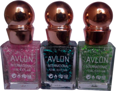 

Avlon Glitter Nail Polish A.G.N.P-D3 3 Multicolor