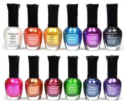 

Kleancolor Awesome Metallic Full Size Lacquer Lot Of Set Lacquer(Pack of 12)