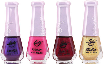 

Lady Fashion Limited Edition MULTICOLOR Nail Polish Set 0201201702 Multicolor,(Pack of 4)