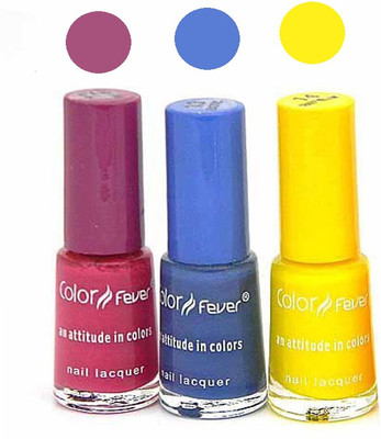 

Color Fever Mini Nail Polish Combo 1-13-14 Multicolor,(Pack of 3)