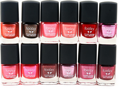 

Foolzy Set Of 12 Nail Polish Multicolor JZ-12-12(Pack of 12)