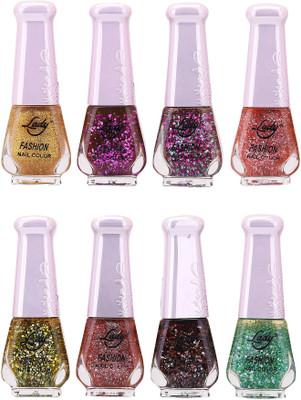 

Lady Fashion Trendy Nail Polish 21140 Multicolor,(Pack of 8)