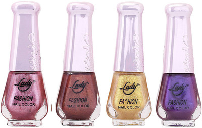 

Lady Fashion Limited Edition MULTICOLOR Nail Polish Set 0201201708 Multicolor,(Pack of 4)