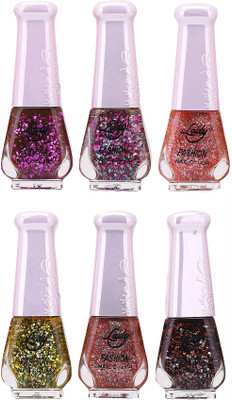 

Lady Fashion Nail Polish 2512201629 Multicolor,(Pack of 6)