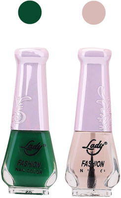 

Lady Fashion Nail Polish Combo 210820164 Green,Transparent,(Pack of 2)