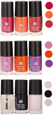 

Aroma Care Gel Based Nail Paint Set Of 9 Pcs Multicolor Set 80