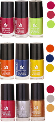 

Aroma Care Gel Based Nail Paint Set Of 9 Pcs Multicolor Set 55(Pack of 9)