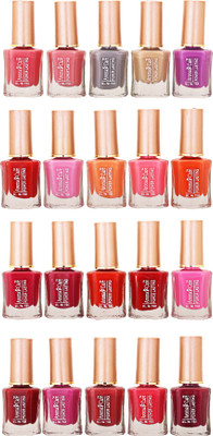 

Aroma Care Wholesale Rate Nail Polish Set of 20 Pcs (Multicolor) 20 Pink, Silver, Golden, Purple, Red, Light Pink, Dark Pink, Orange, Dark Orange(Pack of 20)