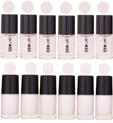 

Aroma Care White, Top Coat Exclusive Nail Polish Combo (Set No. 03) Top Coat, White(Pack of 12)