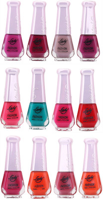 

Lady Fashion Nail Polish Wholesale Pack 2112201628 Multicolor,(Pack of 12)