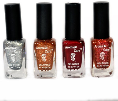 

Aroma Care Ar St 07nail Polish Set Silver, Golden, Mehroon, Red