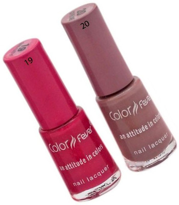 

Color Fever Color Cap Nail polish 33 Mocha, Light Nude(Pack of 2)