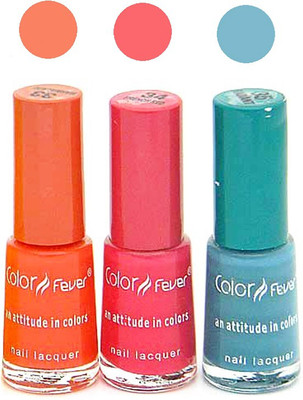 

Color Fever Mini Nail Polish Combo 33-34-35 N Multicolor,(Pack of 3)