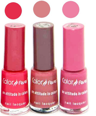 

Color Fever Mini Nail Polish Combo 11-17-19 N Multicolor,(Pack of 3)