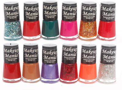 

Makeup Mania Exclusive Nail Polish Set of 12 Pcs. Multicolor Set 76(Pack of 12)