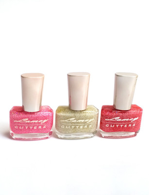 

Lomey Nail Glitter Peach, Light Green, Red(Pack of 3)