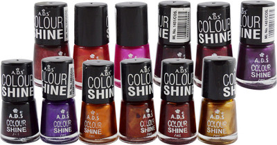 

ADS COLOR SHINE DARKMIX GOOD CHOICE NAIL POLISH AD-02(Pack of 12)