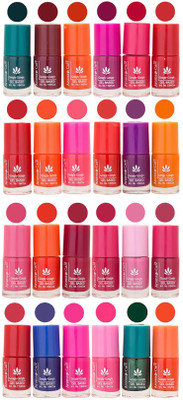 

Aroma Care Green Nail Polish Combo 1706201602 Green, Brown, Pink, Purple, Orange, Red, Peach, Mauve, Pink, Blue, Magenta, Light Pink(Pack of 24)