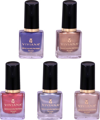 

Viviana Nail Polish VNL007, VNL016, VNL022, VNL024, VNL027(Pack of 5)