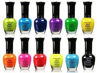 

Kleancolor Nail Lacquer Kleancolor Retro Neon Set Of Dark(Pack of 12)