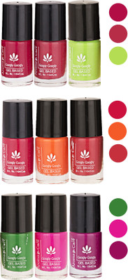 

Aroma Care Pack Of 9 Gel Based Nail Paint (22) Nude Magenta, Neon Magenta, Neon Pink, Nude Magenta, Nude Orange, Nude, Green, Pink, Neon Magenta(Pack of 9)