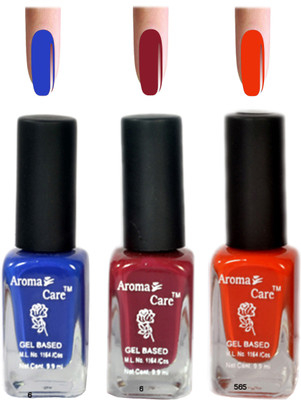 

Aroma Care Blue+Orange Matte Nail Polish Combo 6-9-585 Multicolor,(Pack of 12)