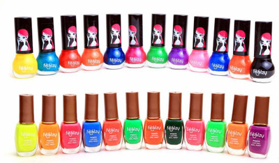 

Foolzy Pack Of 24 Drama Queen Nail Paint Multicolor(Pack of 24)