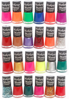 

Makeup Mania Exclusive Nail Polish Set of 24 Pcs. Multicolor Set-74-76(Pack of 24)