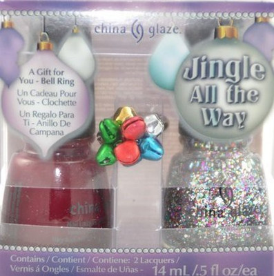 

China Glaze Jingle All the Way Gift Set Glitter(Pack of 2)