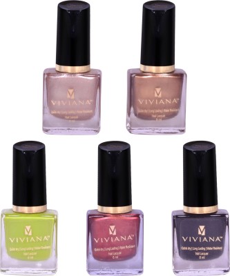 

Viviana Nail Polish VNL001, VNL009, VNL013, VNL022, VNL027(Pack of 5)