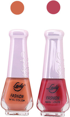 

Lady Fashion Nail Polish Combo 210820194 Nude,Red,(Pack of 9)