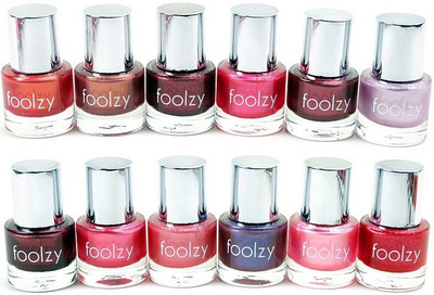 

Foolzy Pack of 12 Magic Nail Polish Paint 12 Magic Shades(Pack of 12)