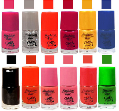 

Fashion Bar Royal Blue Nail Polish Combo Pack of 12 Royal Blue(Pack of 12)