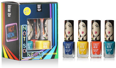 

Street Wear Color Rich Not So Neon Bride Maid Nail Enamel Kit Multicolor