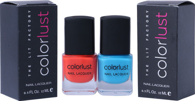 

Colorlust Nailpaint Neon Blue and Neon Orange Neon Blue and Neon Orange(Pack of 2)