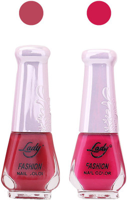 

Lady Fashion Nail Polish Combo 210820185 Red,Pink,(Pack of 2)
