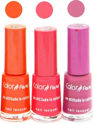 

Color Fever Mini Nail Polish Combo 33-34-36 N Multicolor,(Pack of 3)