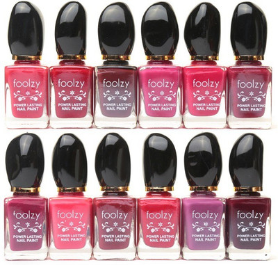 

Foolzy Set of 12 Nail Polish Multicolor-CL-12-10(Pack of 12)