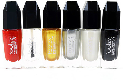 

Foolzy Pack of 6 Nail Polish Multicolor DM1
