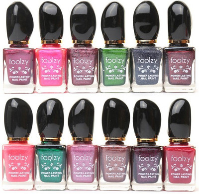 

Foolzy Set of 12 Nail Polish Multicolor-CL-12-7(Pack of 12)